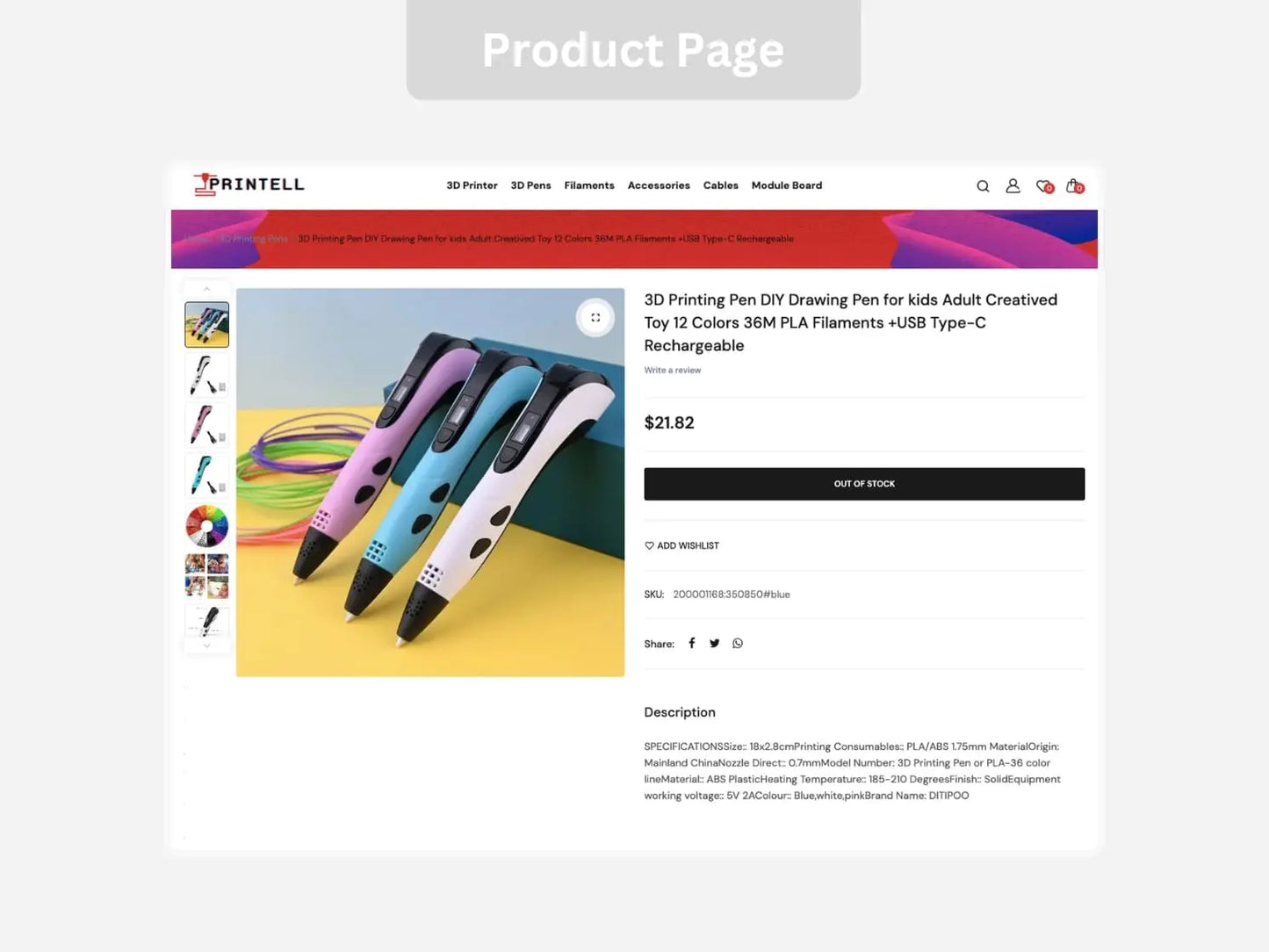 3D Printer Shopify Premium Dropship Store & Ecommerce Website The Stores Project