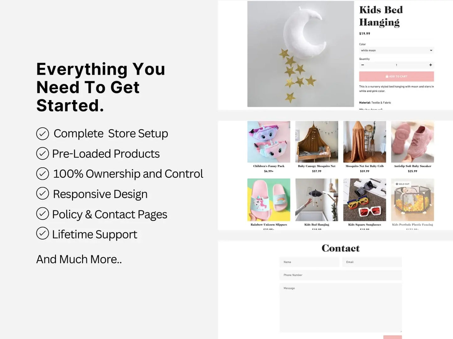 Baby Products Shopify Exclusive Dropship Store & Ecommerce Website The Stores Project