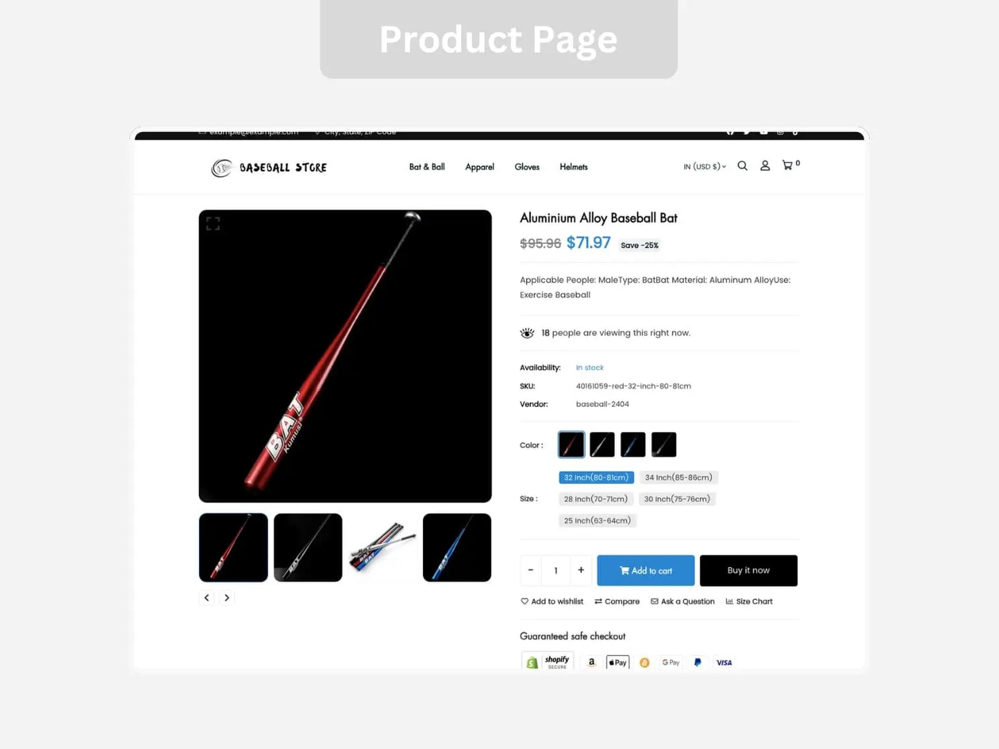 Baseball Shopify Starter Dropship Store & Ecommerce Website The Stores Project