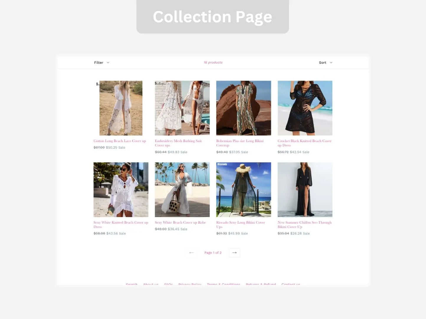 Beach Wear Shopify Starter Dropship Store & Ecommerce Website The Stores Project