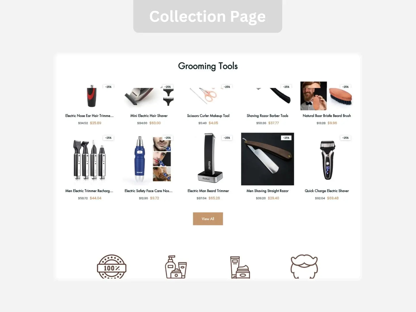 Beard Shopify Starter Dropship Store & Ecommerce Website The Stores Project