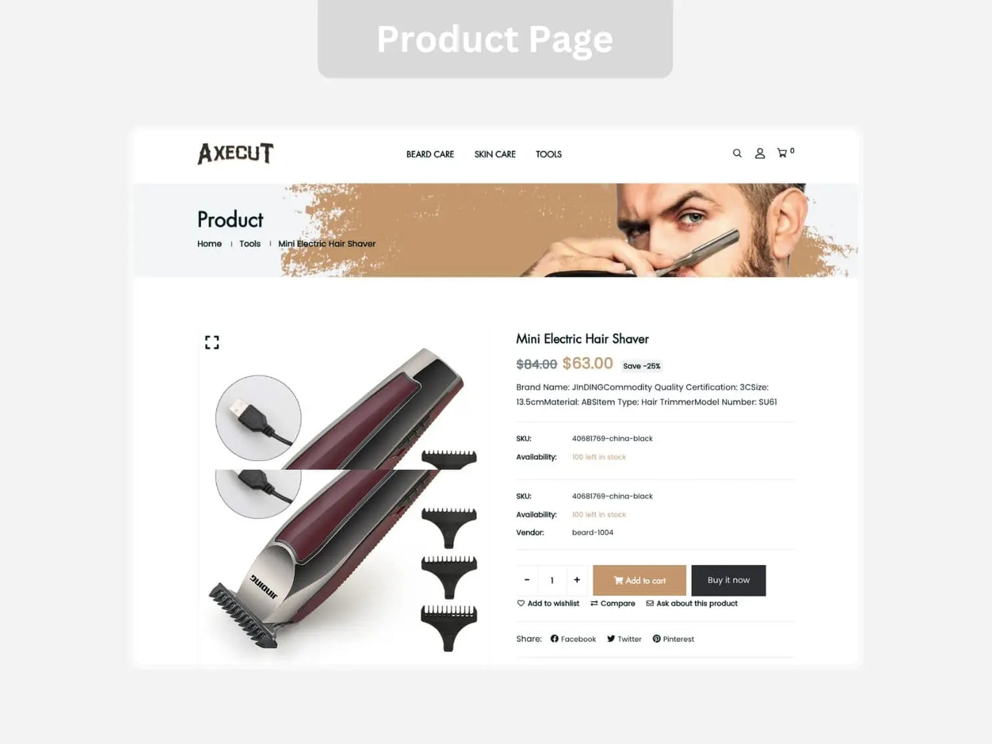 Beard Shopify Starter Dropship Store & Ecommerce Website The Stores Project