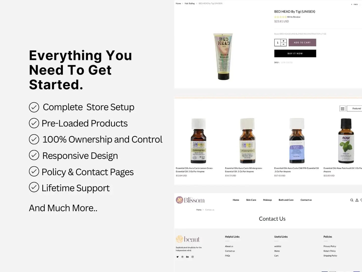 Beauty Define Shopify Starter Dropship Store & Ecommerce Website The Stores Project