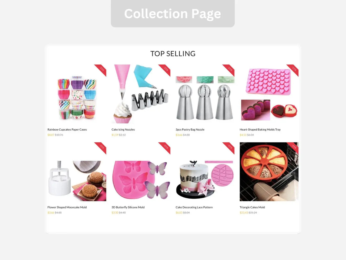 Cake Decor Shopify Starter Dropship Store & Ecommerce Website The Stores Project