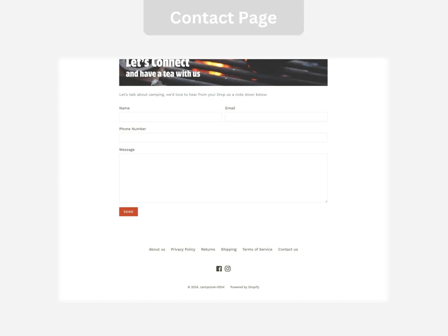 Camping Shopify Starter Dropship Store & Ecommerce Website The Stores Project