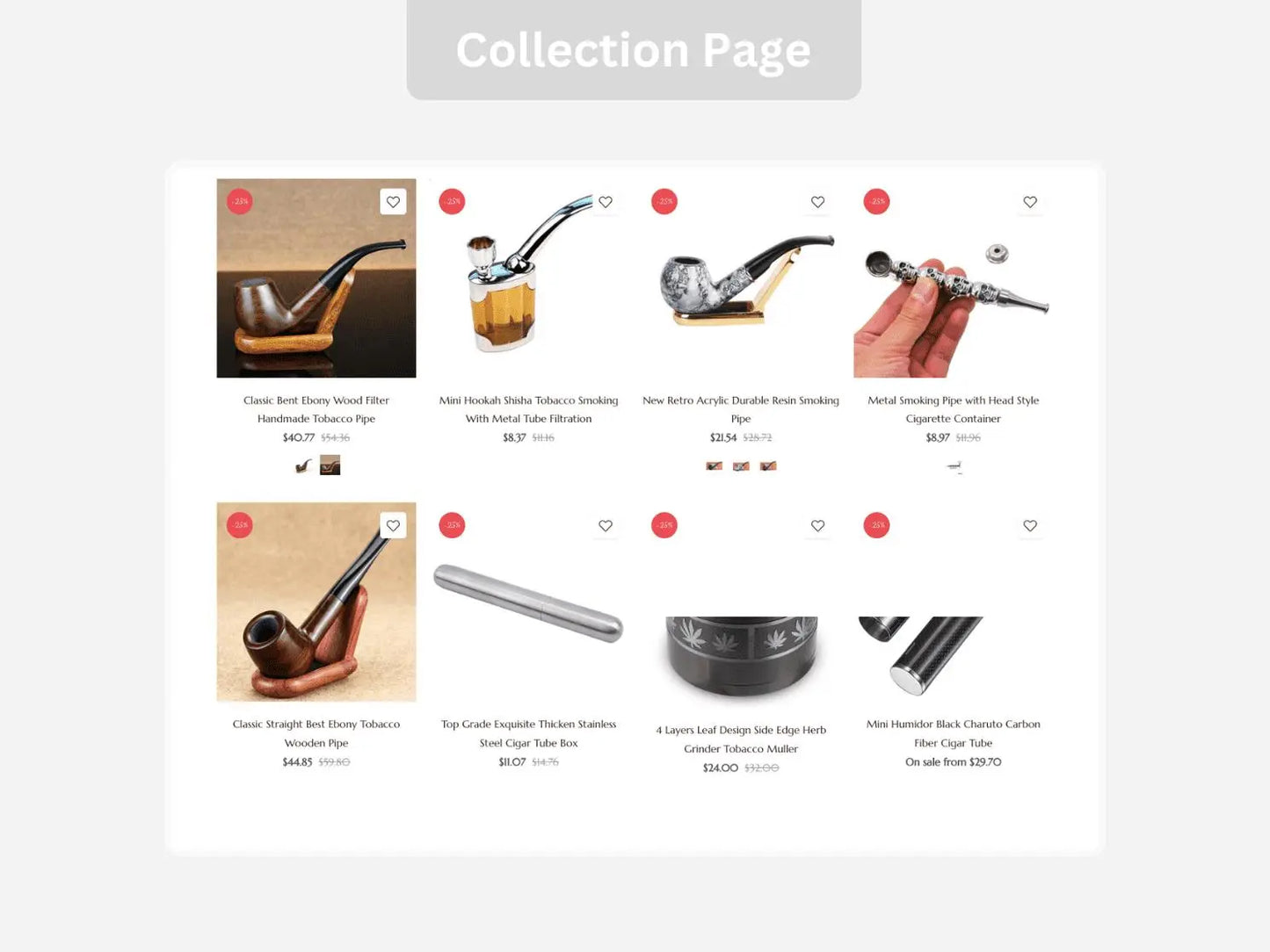 Cigar Accessories Shopify Starter Dropship Store & Ecommerce Website The Stores Project