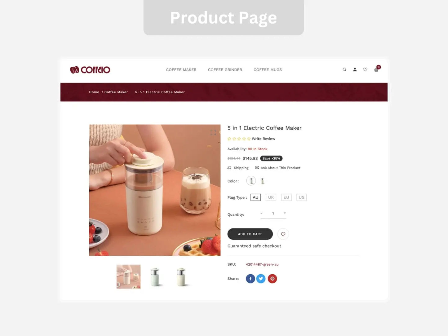 Coffee Galore Shopify Starter Dropship Store & Ecommerce Website The Stores Project
