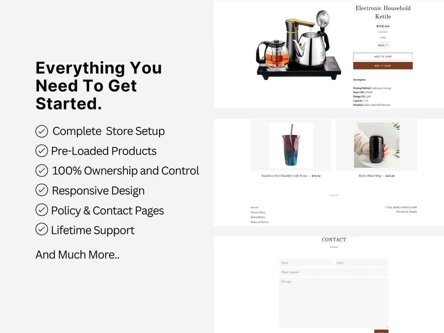 Coffee Shopify Exclusive Dropship Store & Ecommerce Website The Stores Project