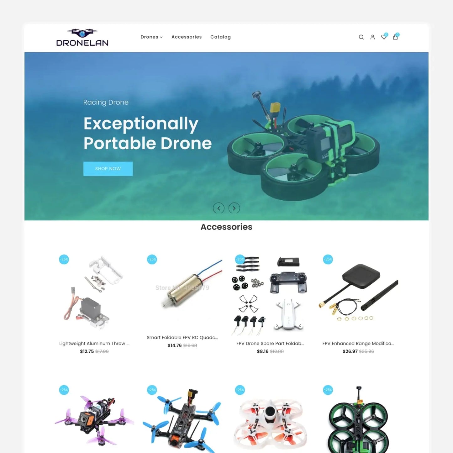 Drone City Shopify Starter Dropship Store & Ecommerce Website The Stores Project
