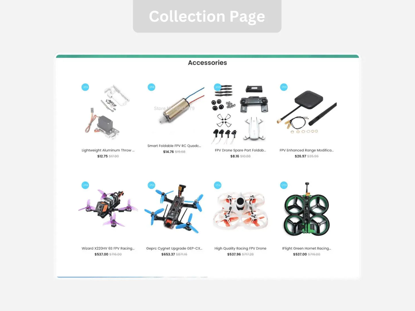 Drone City Shopify Starter Dropship Store & Ecommerce Website The Stores Project