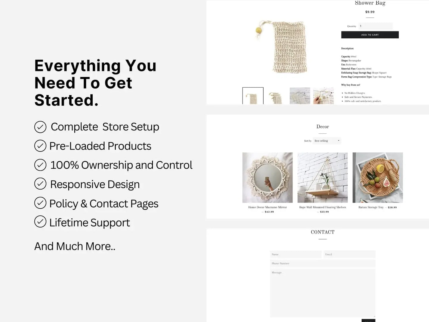 Eco Friendly Shopify Exclusive Dropship Store & Ecommerce Website The Stores Project