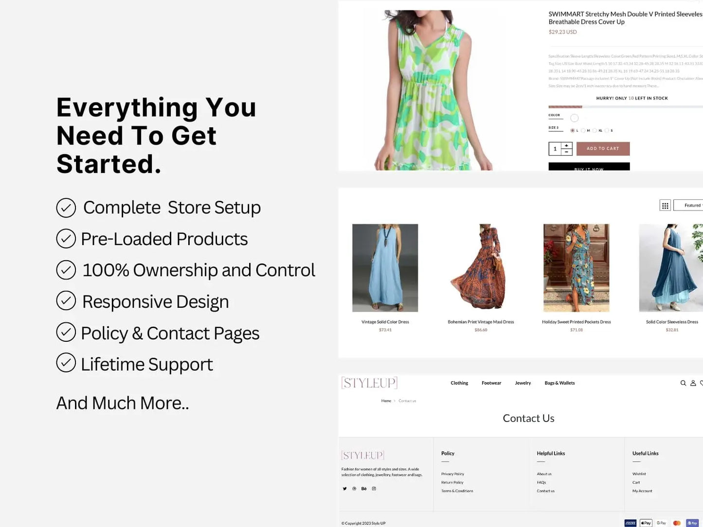 Fashionable Shopify Premium Dropship Store & Ecommerce Website The Stores Project