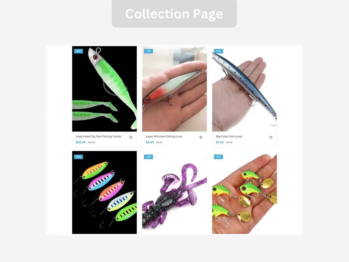 Fishing Accessories Shopify Starter Dropship Store & Ecommerce Website The Stores Project