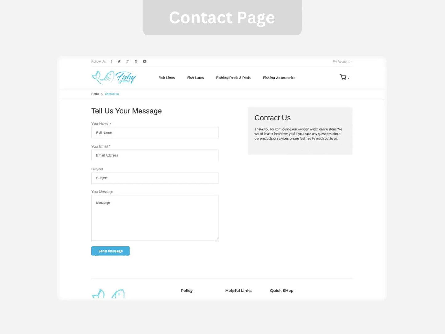 Fishing Accessories Shopify Starter Dropship Store & Ecommerce Website The Stores Project