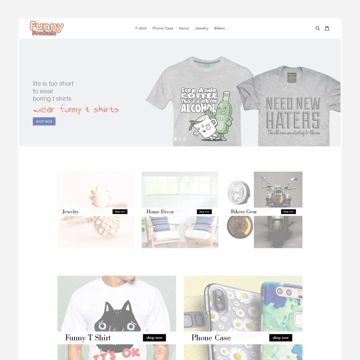 Funny Stuff Shopify Starter Dropship Store & Ecommerce Website The Stores Project