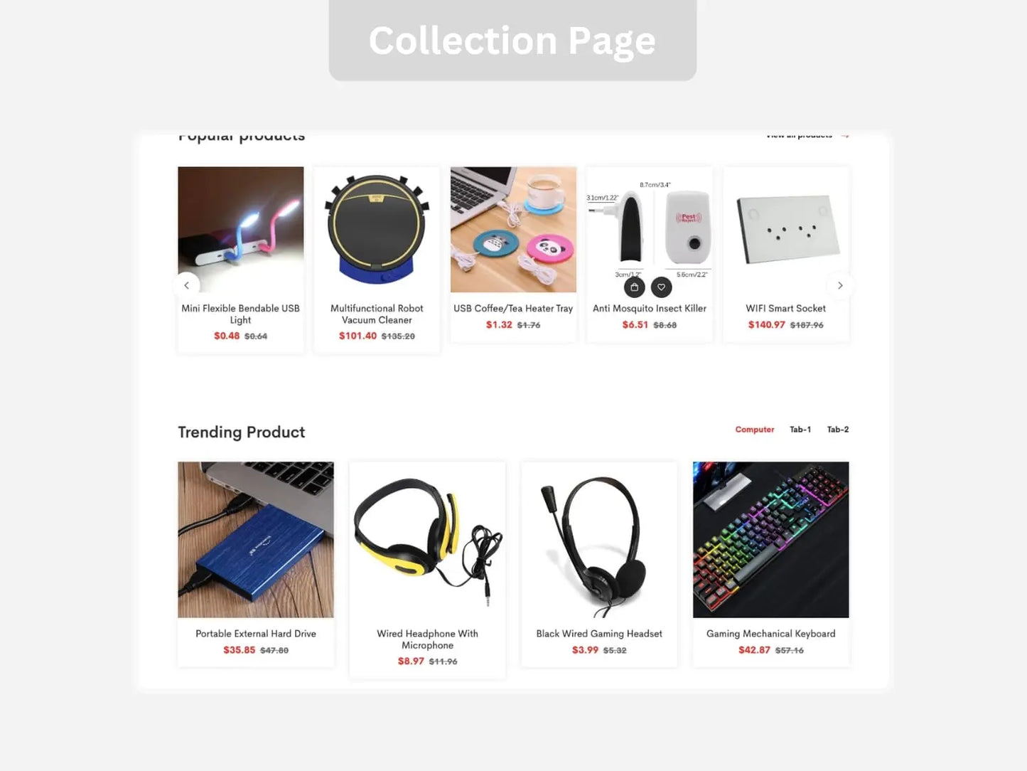 Gadgets Shopify Starter Dropship Store & Ecommerce Website The Stores Project