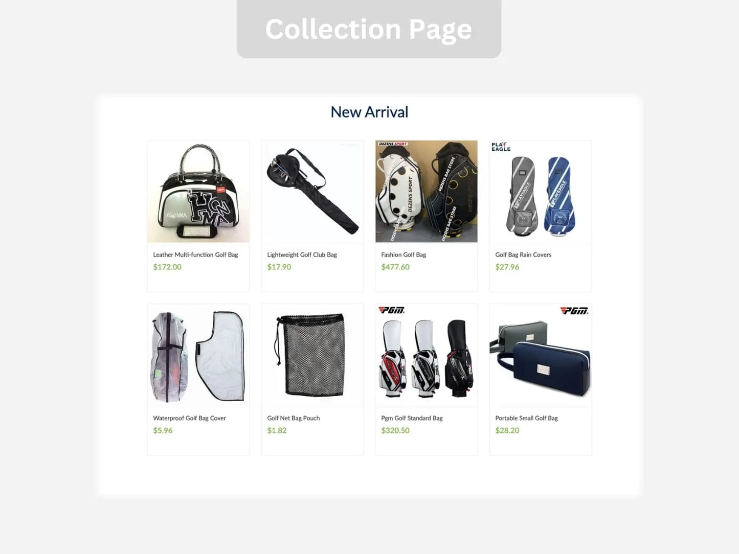 Golf House Shopify Starter Dropship Store & Ecommerce Website The Stores Project