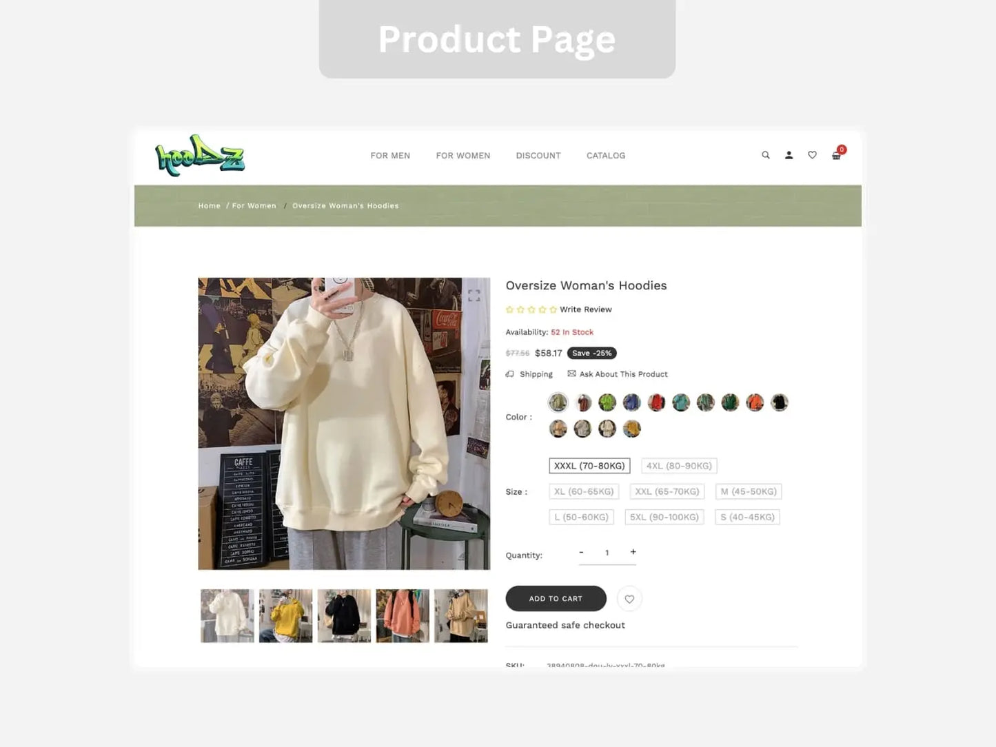 Hoodie Fashion Shopify Starter Dropship Store & Ecommerce Website The Stores Project