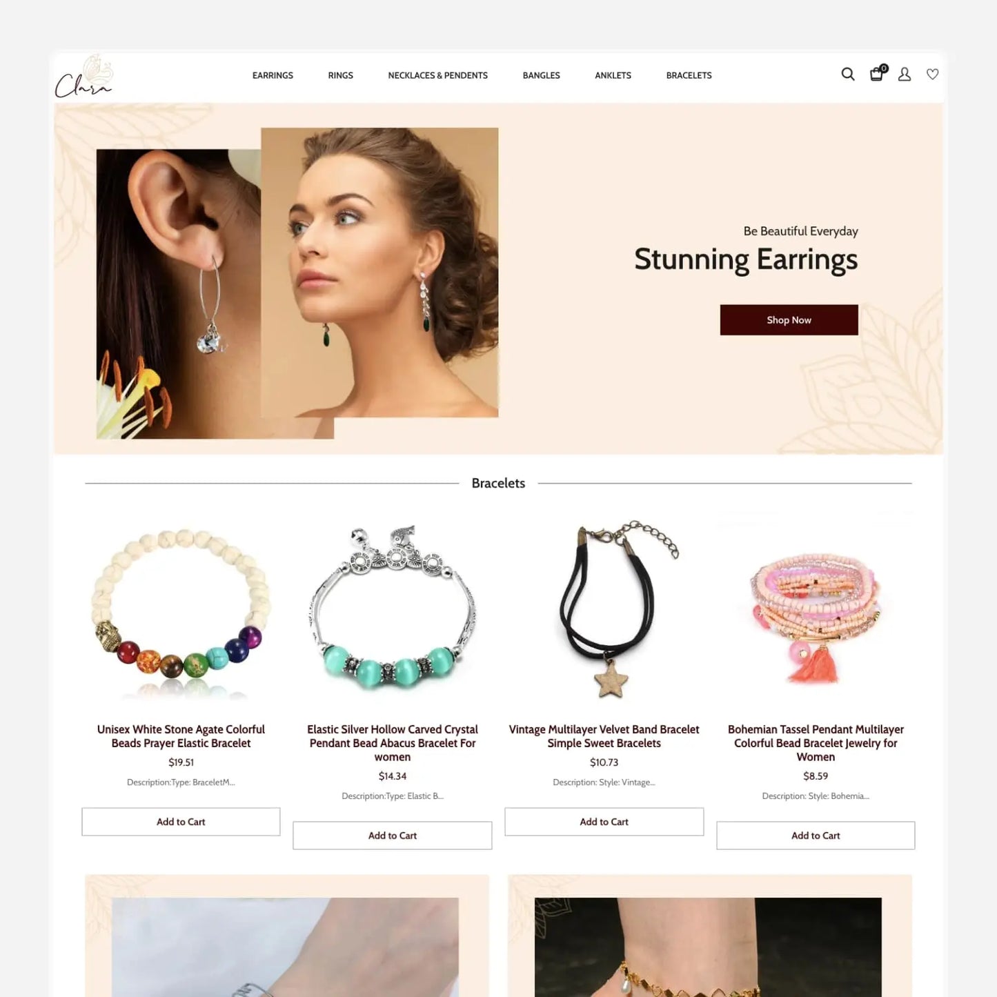 Jewelry Shopify Premium Dropship Store & Ecommerce Website The Stores Project