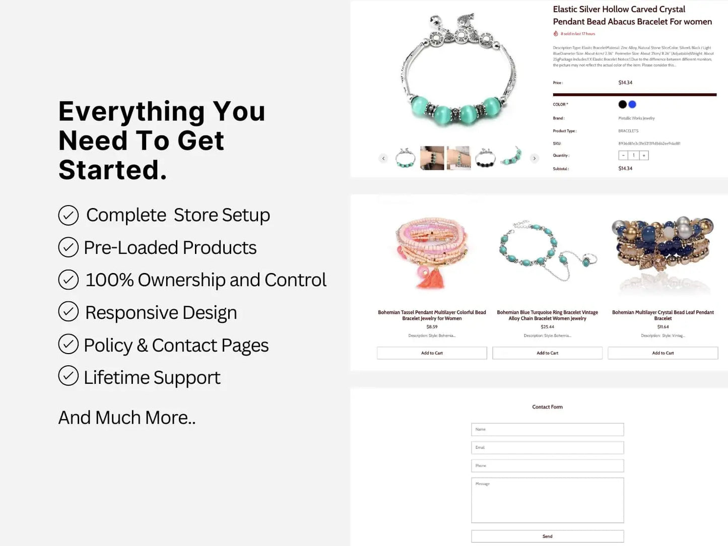 Jewelry Shopify Premium Dropship Store & Ecommerce Website The Stores Project