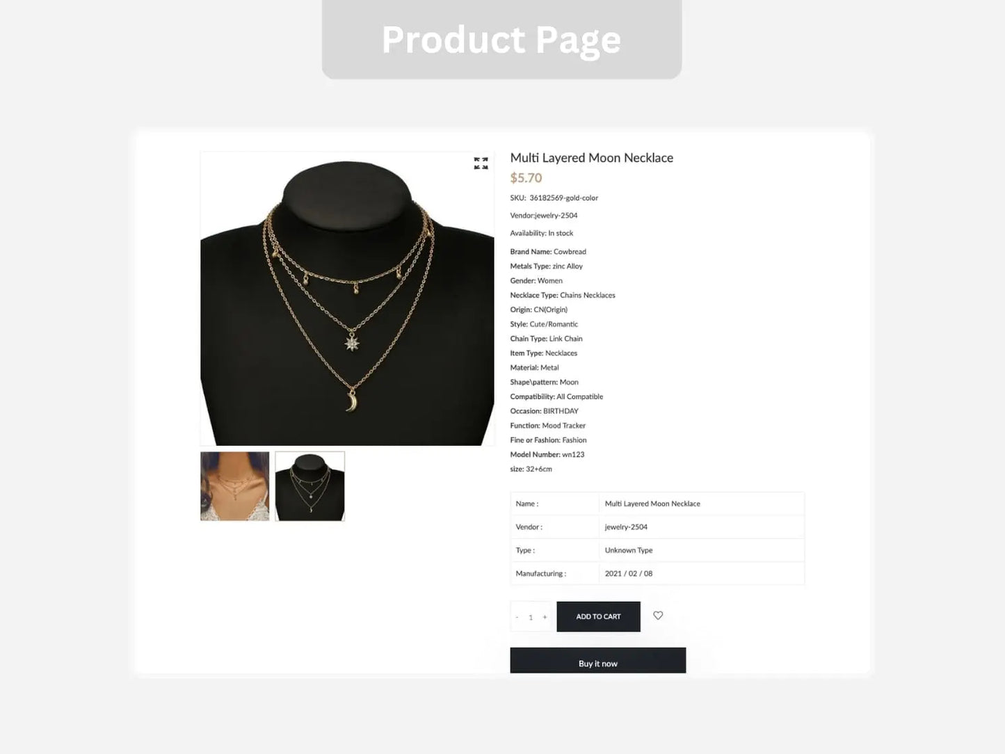 Jewelry Shopify Starter Dropship Store & Ecommerce Website The Stores Project