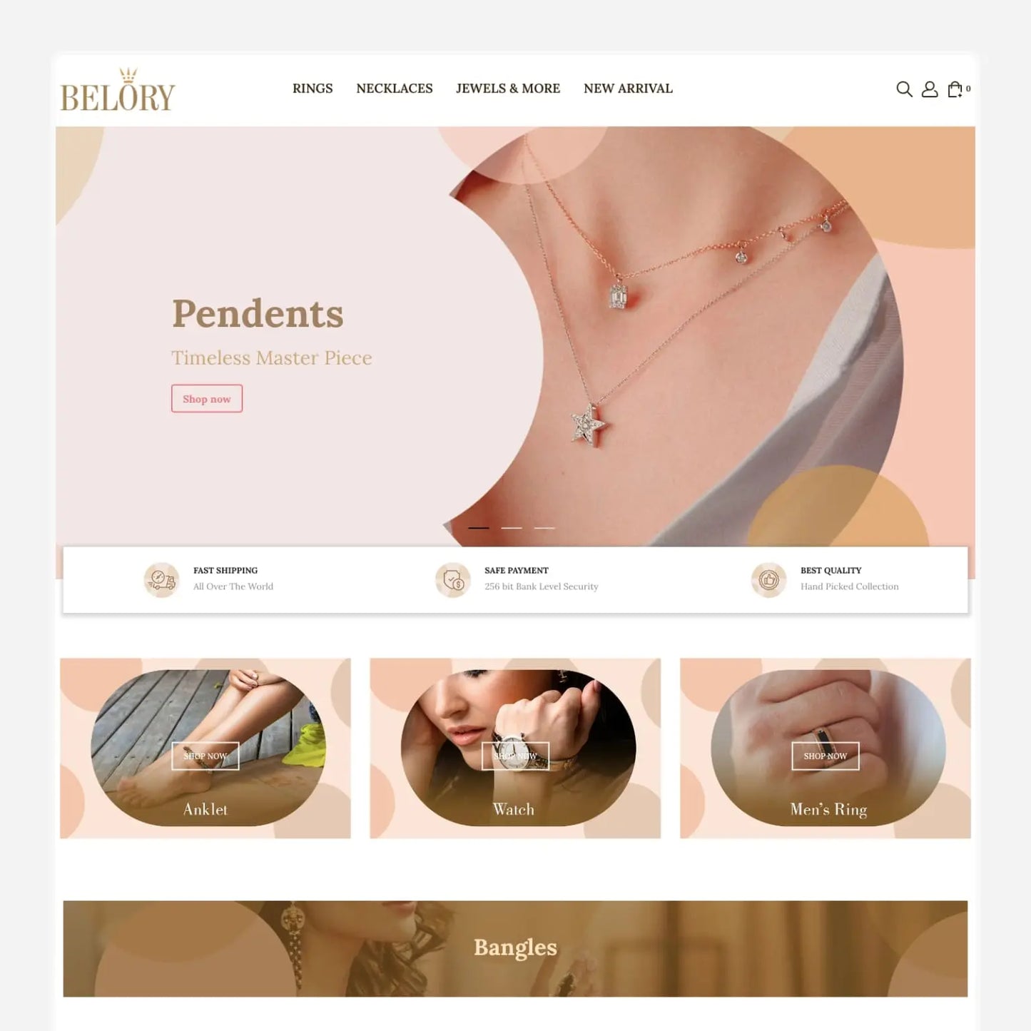 Jewelry & Accessories Shopify Premium Dropship Store & Ecommerce Website The Stores Project