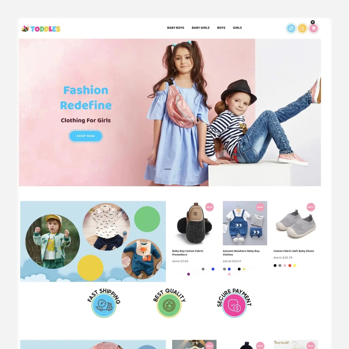 Kids Shopify Starter Dropship Store & Ecommerce Website The Stores Project