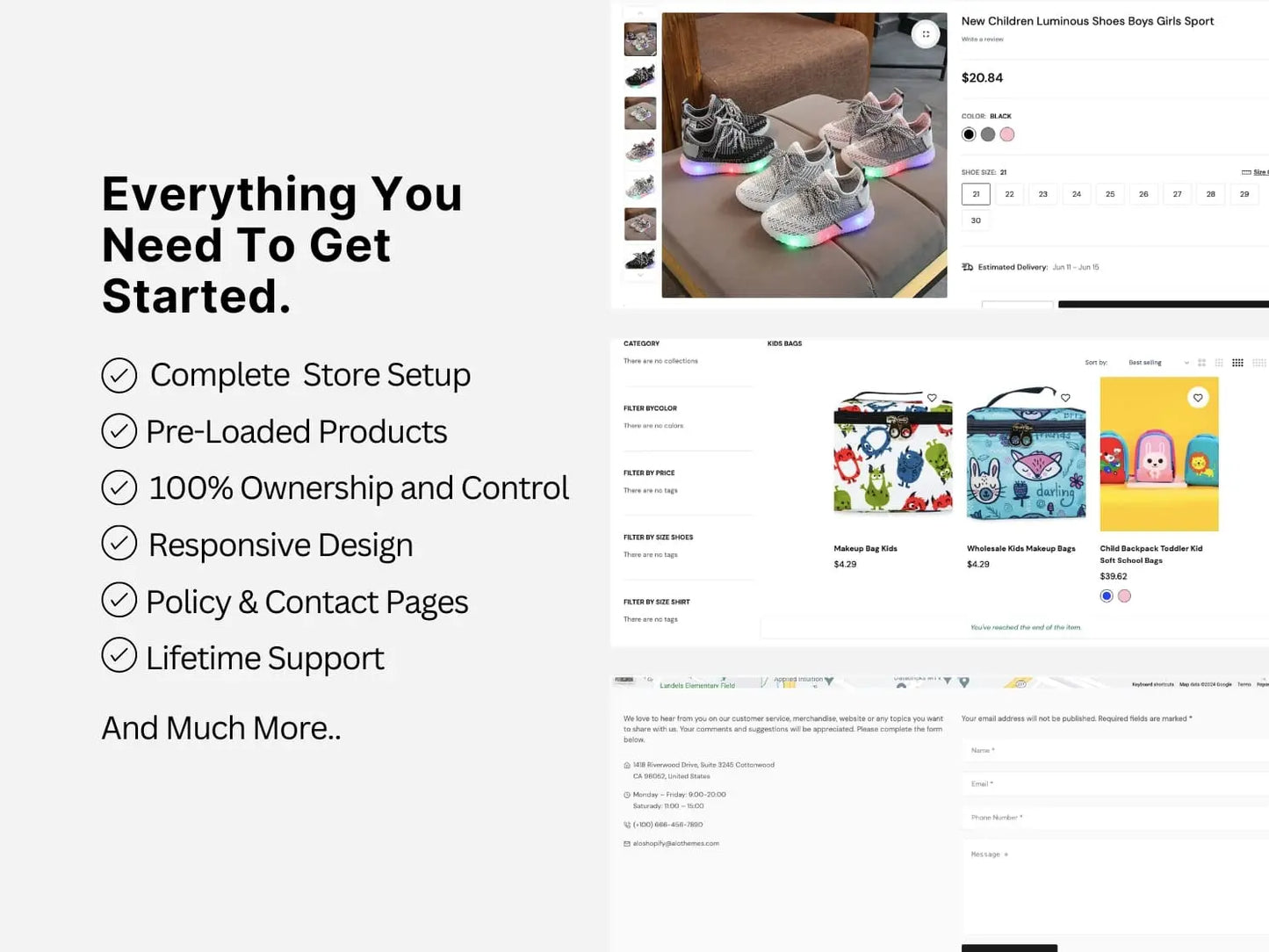 Kids & Baby Wear Shopify Premium Dropship Store & Ecommerce Website The Stores Project
