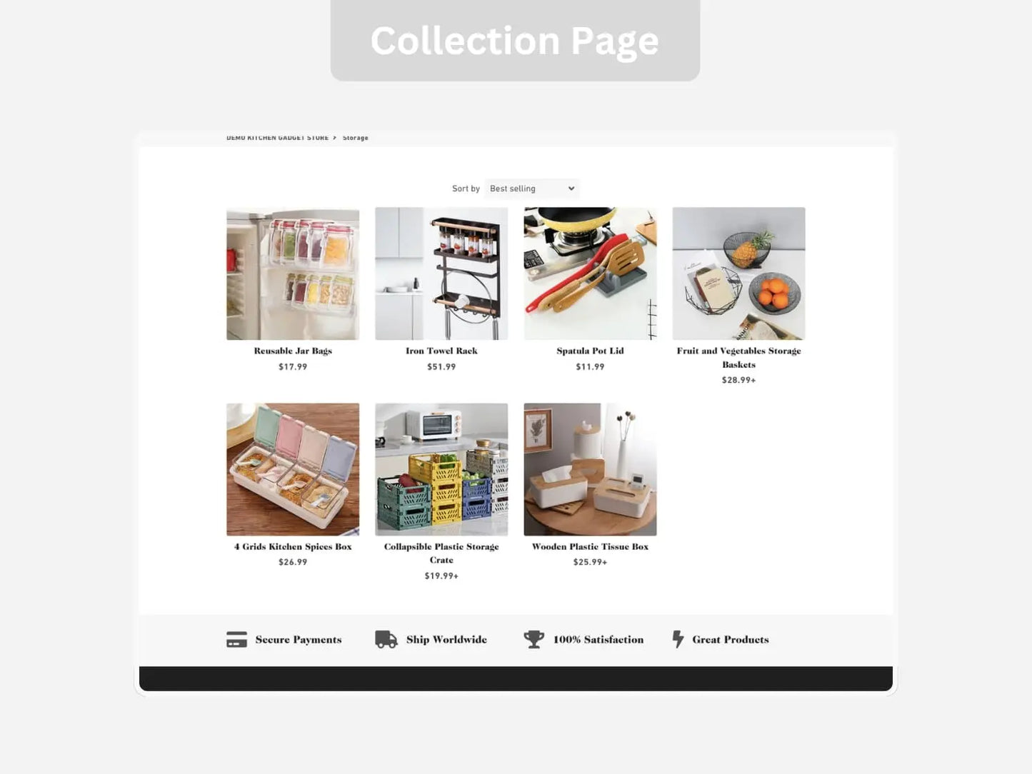 Kitchen Gadget Shopify Exclusive Dropship Store & Ecommerce Website The Stores Project