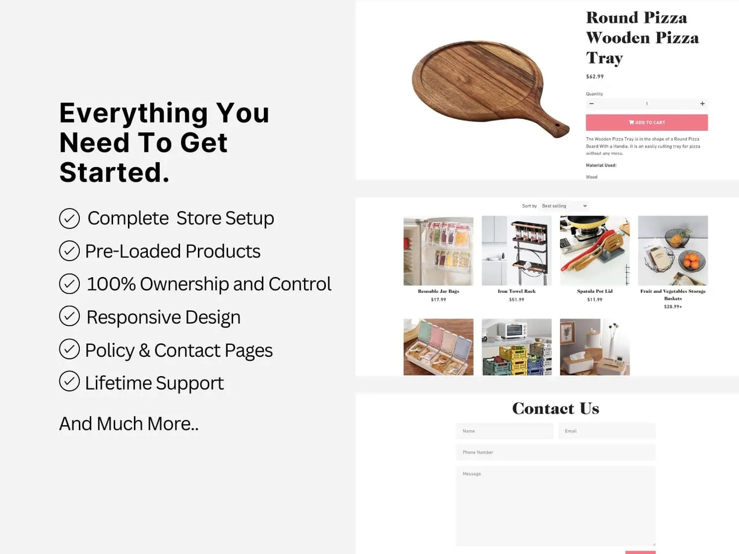 Kitchen Gadget Shopify Exclusive Dropship Store & Ecommerce Website The Stores Project