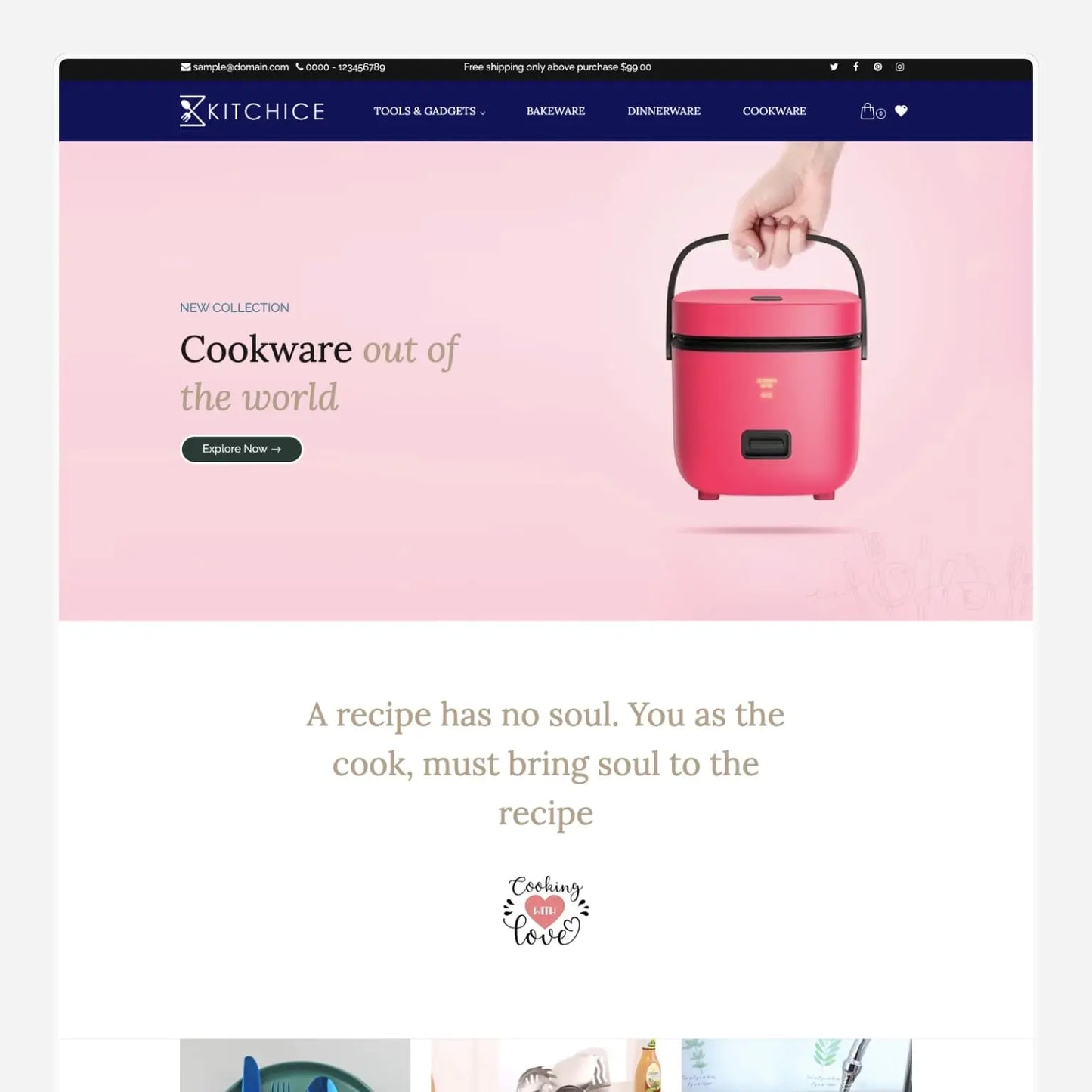 Kitchen Tools Shopify Starter Dropship Store & Ecommerce Website The Stores Project