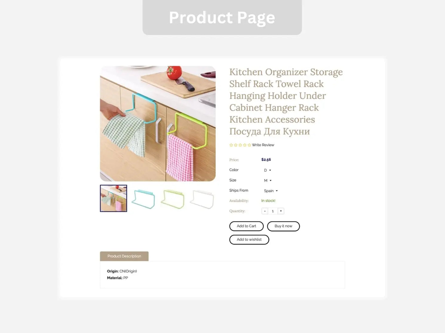 Kitchen Tools Shopify Starter Dropship Store & Ecommerce Website The Stores Project