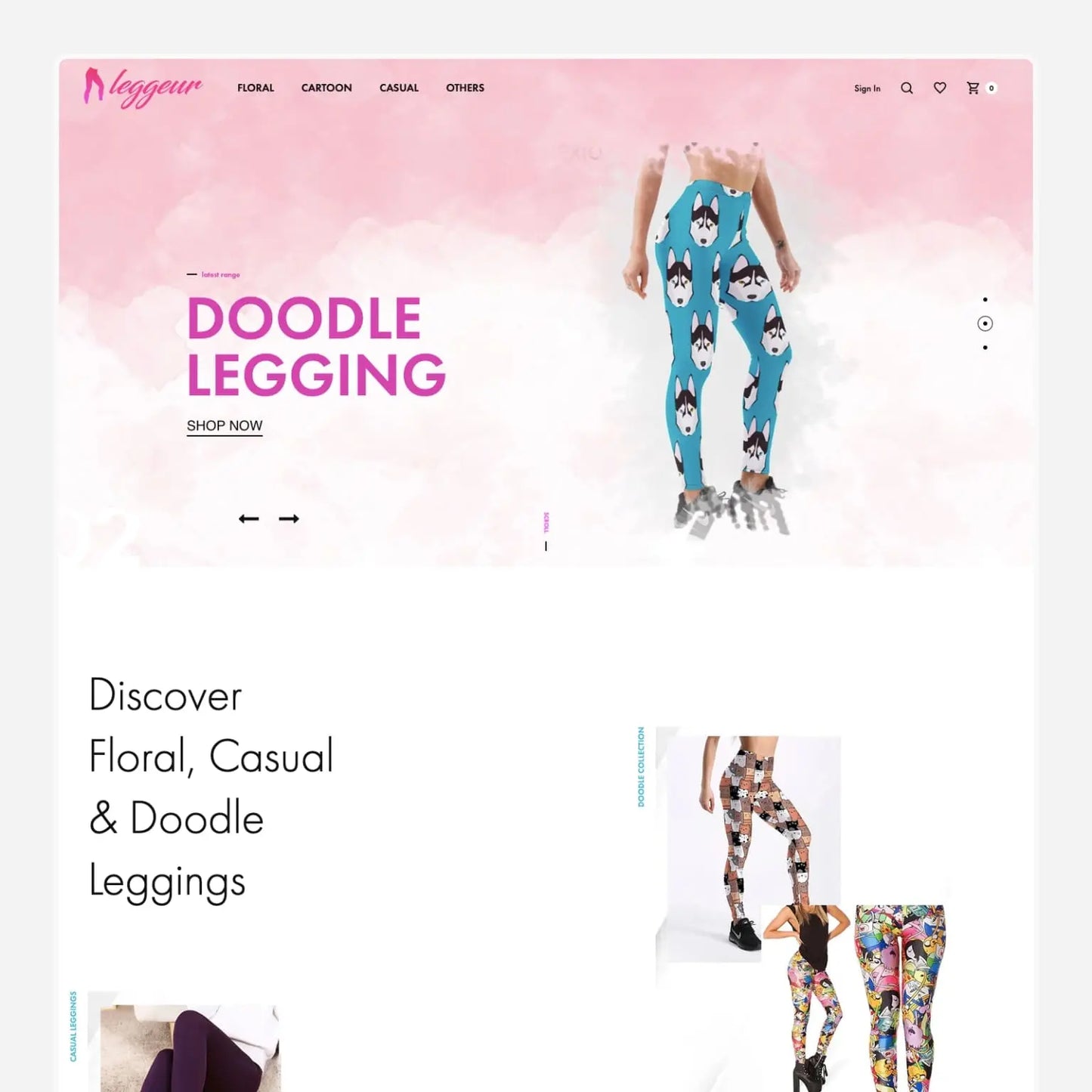 Leggings Fashion Shopify Starter Dropship Store & Ecommerce Website The Stores Project