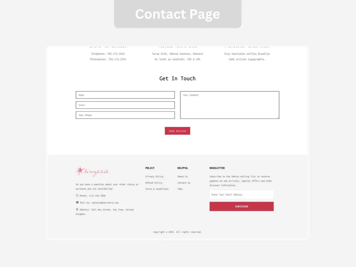 Lingerie Fashion Shopify Starter Dropship Store & Ecommerce Website The Stores Project