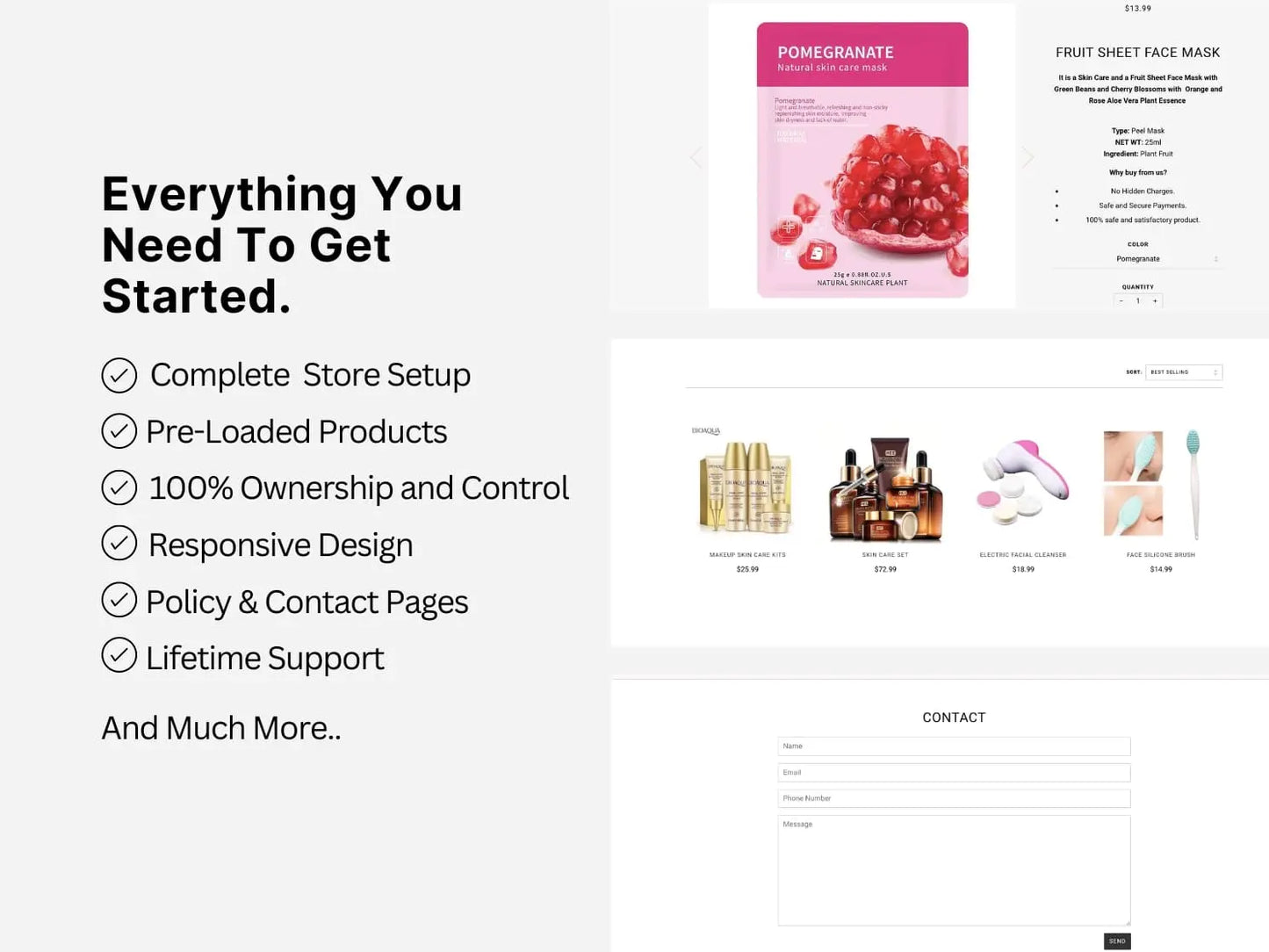 Makeup & Beauty Shopify Exclusive Dropship Store & Ecommerce Website The Stores Project