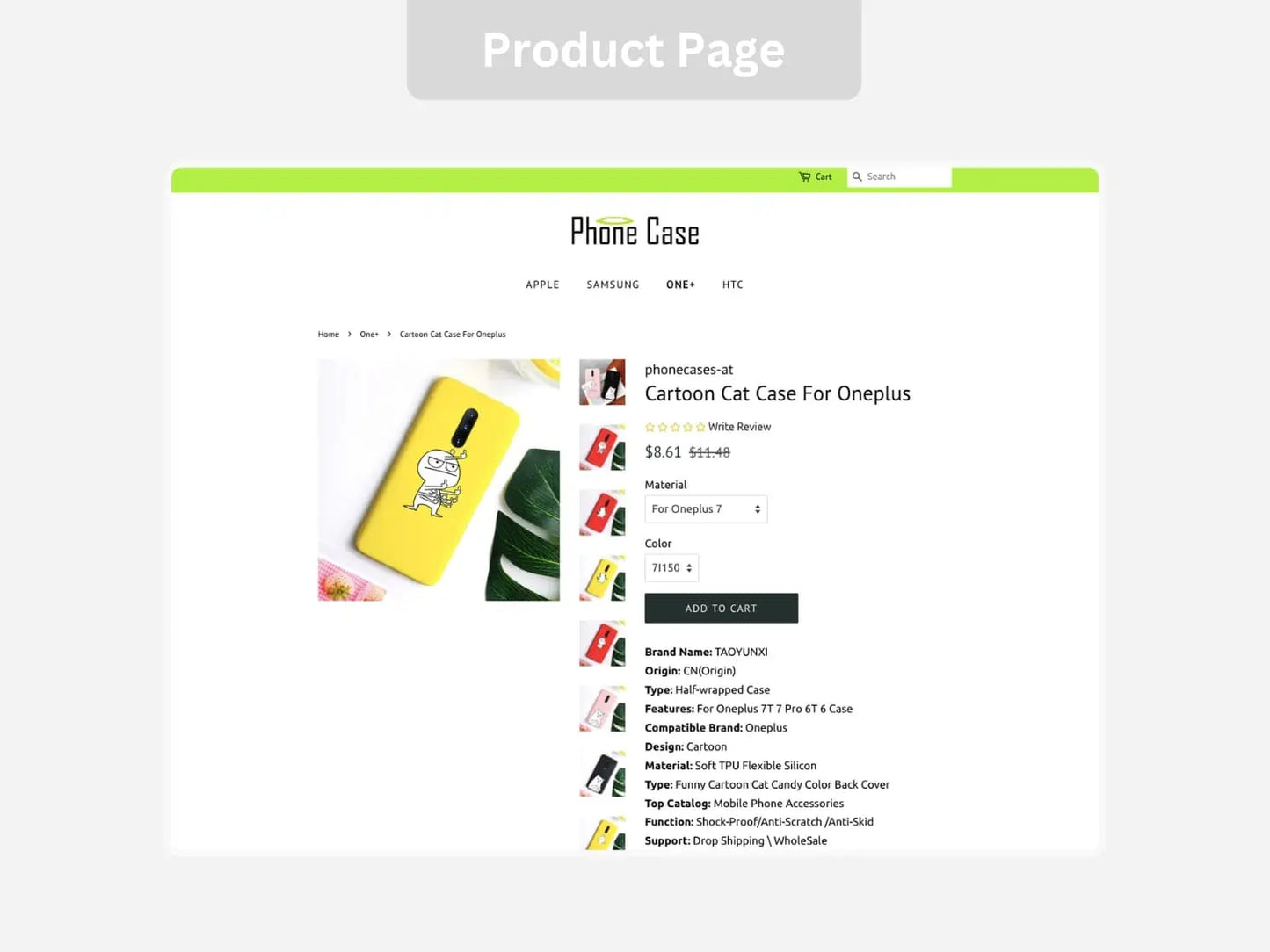 Mobile Phone Shopify Starter Dropship Store & Ecommerce Website The Stores Project