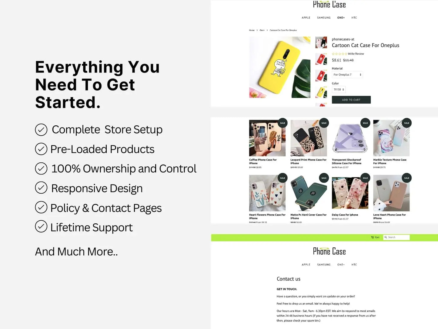 Mobile Phone Shopify Starter Dropship Store & Ecommerce Website The Stores Project