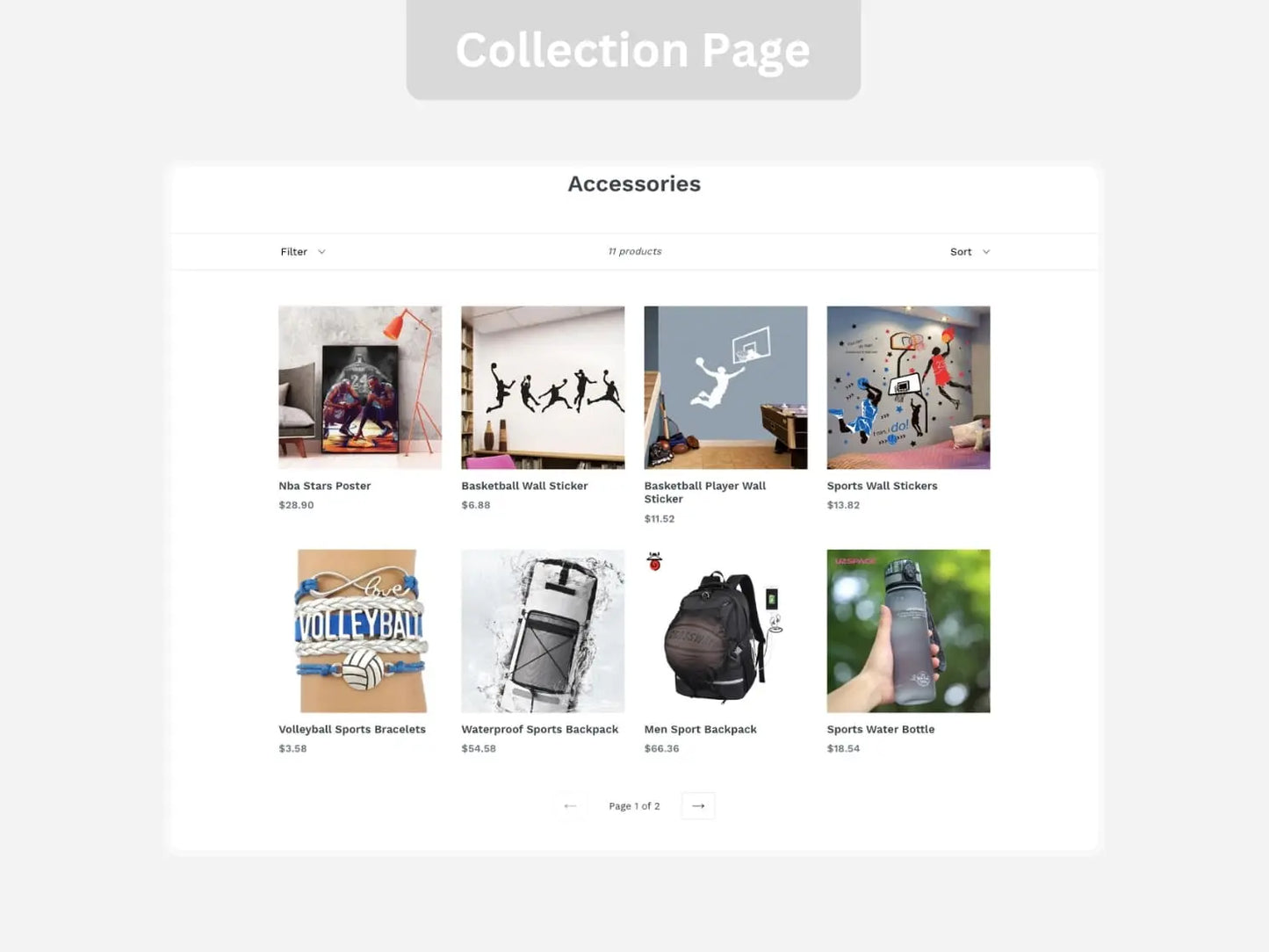 NBA Merchandise Shopify Starter Dropship Store & Ecommerce Website The Stores Project