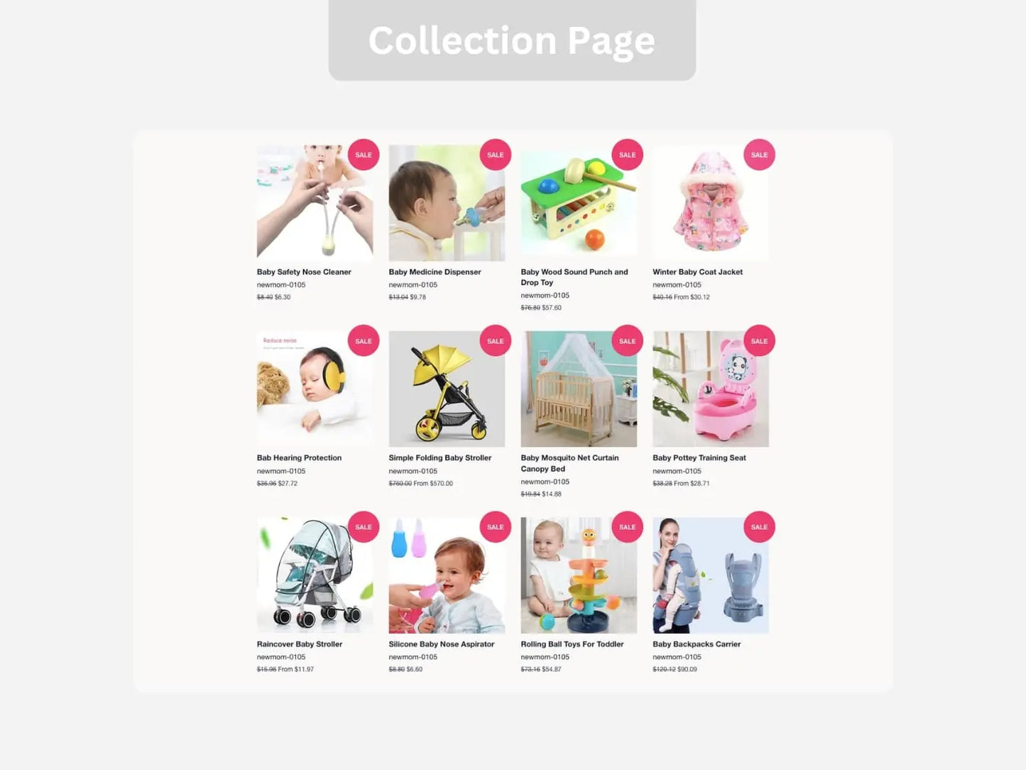 New Mom Shopify Starter Dropship Store & Ecommerce Website The Stores Project