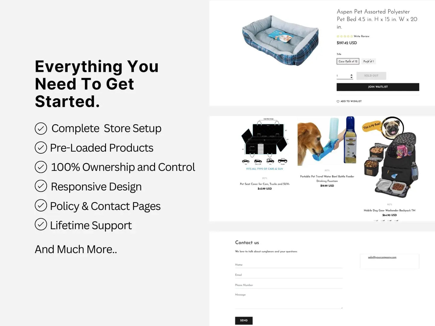 Pets World Shopify Premium Dropship Store & Ecommerce Website The Stores Project