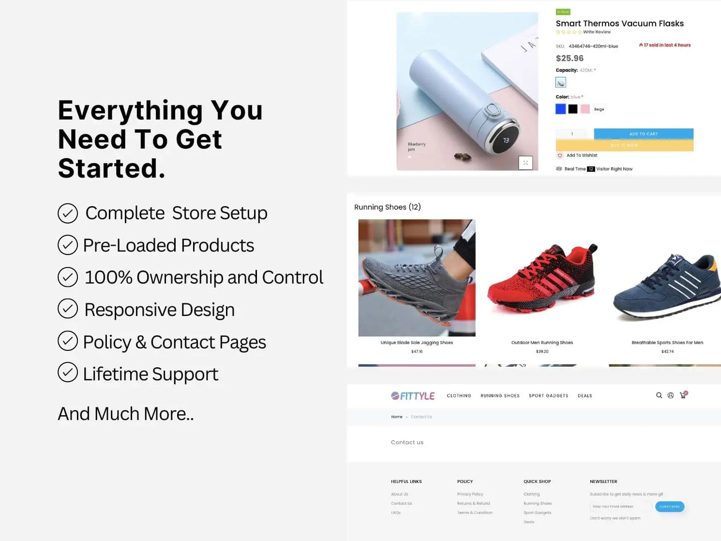 Sports Wear Shopify Starter Dropship Store & Ecommerce Website The Stores Project