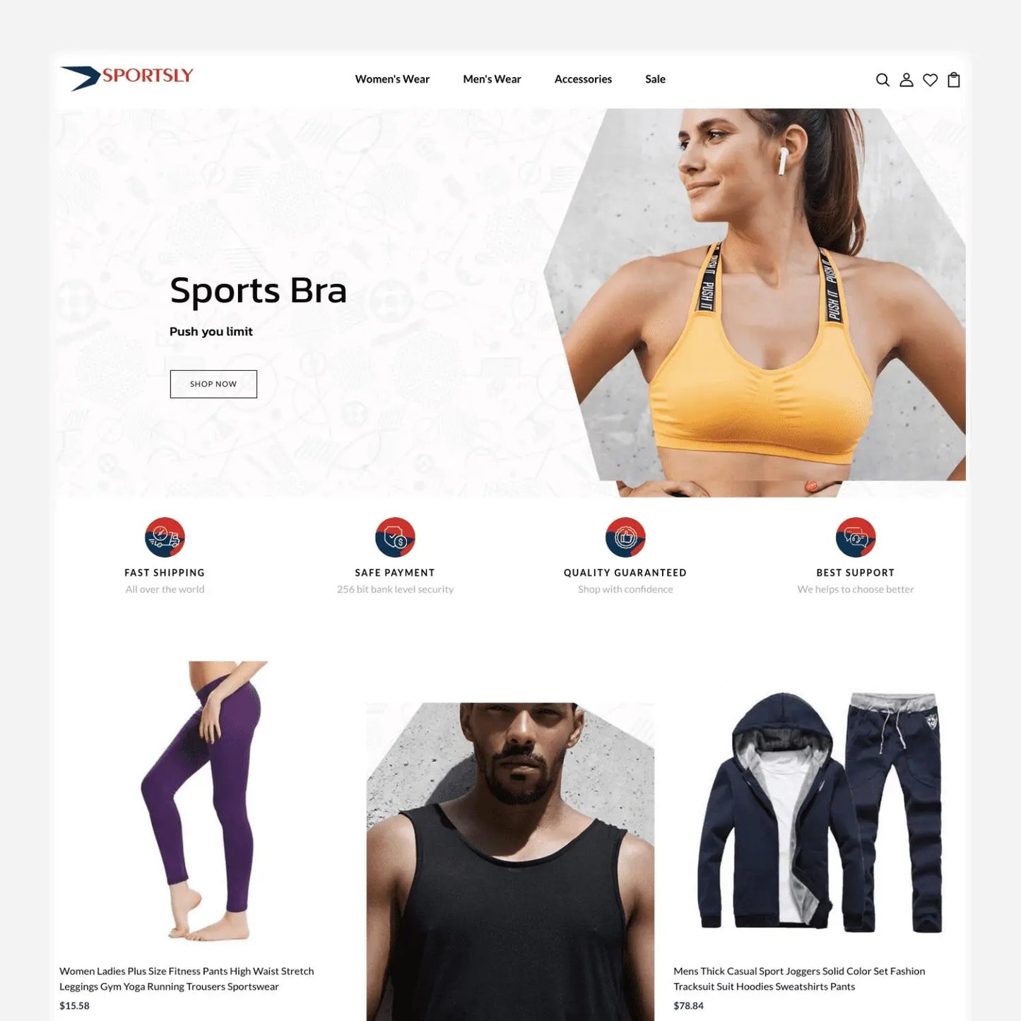 Sportswear Shopify Premium Dropship Store & Ecommerce Website The Stores Project