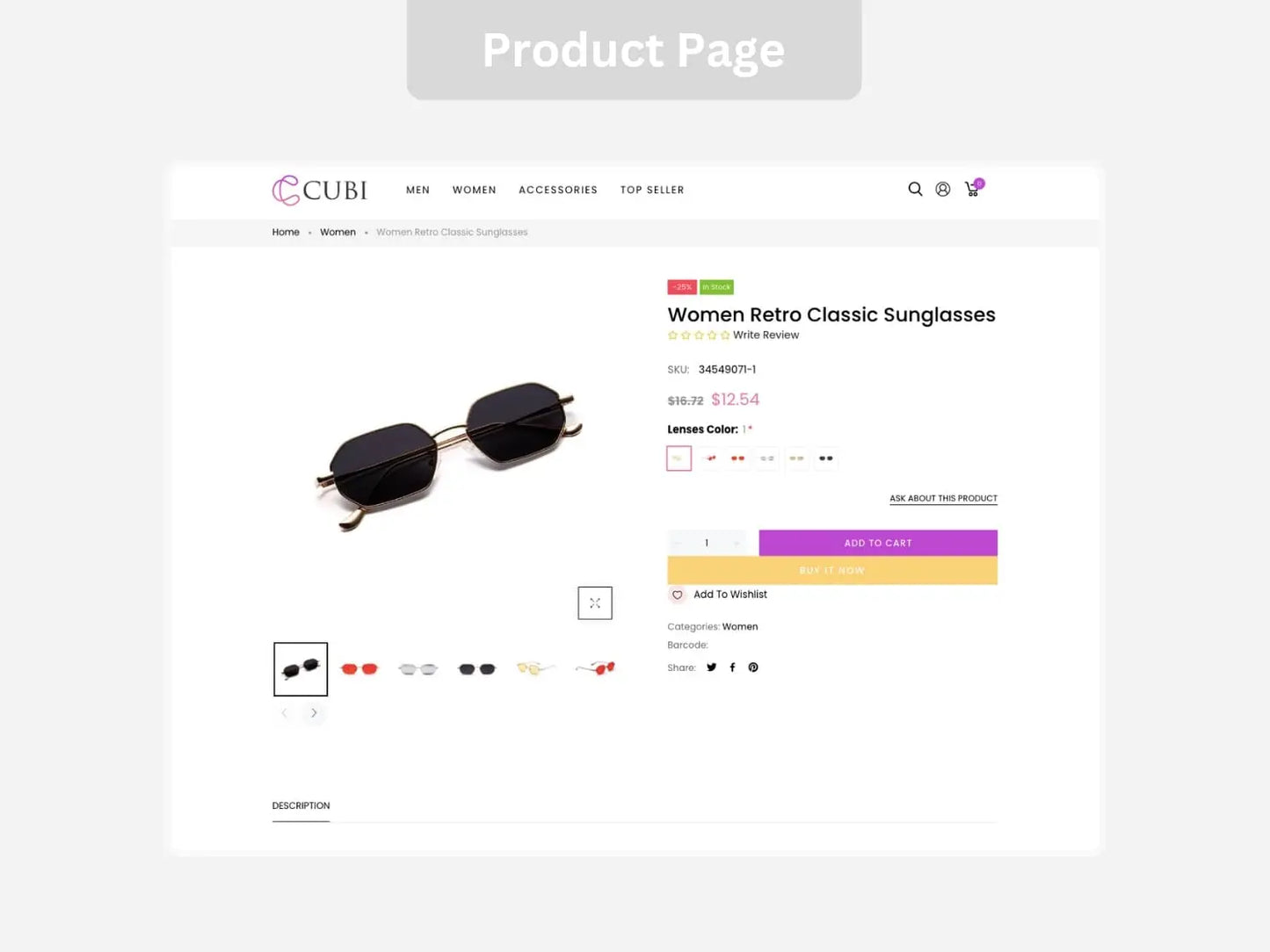 TMY Sunglasses Shopify Starter Dropship Store & Ecommerce Website The Stores Project