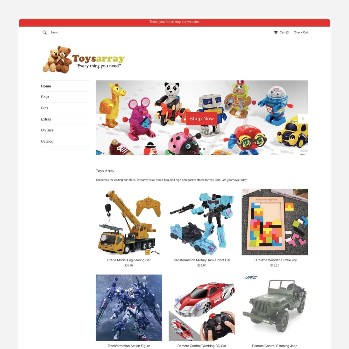 Toys Shopify Starter Dropship Store & Ecommerce Website The Stores Project