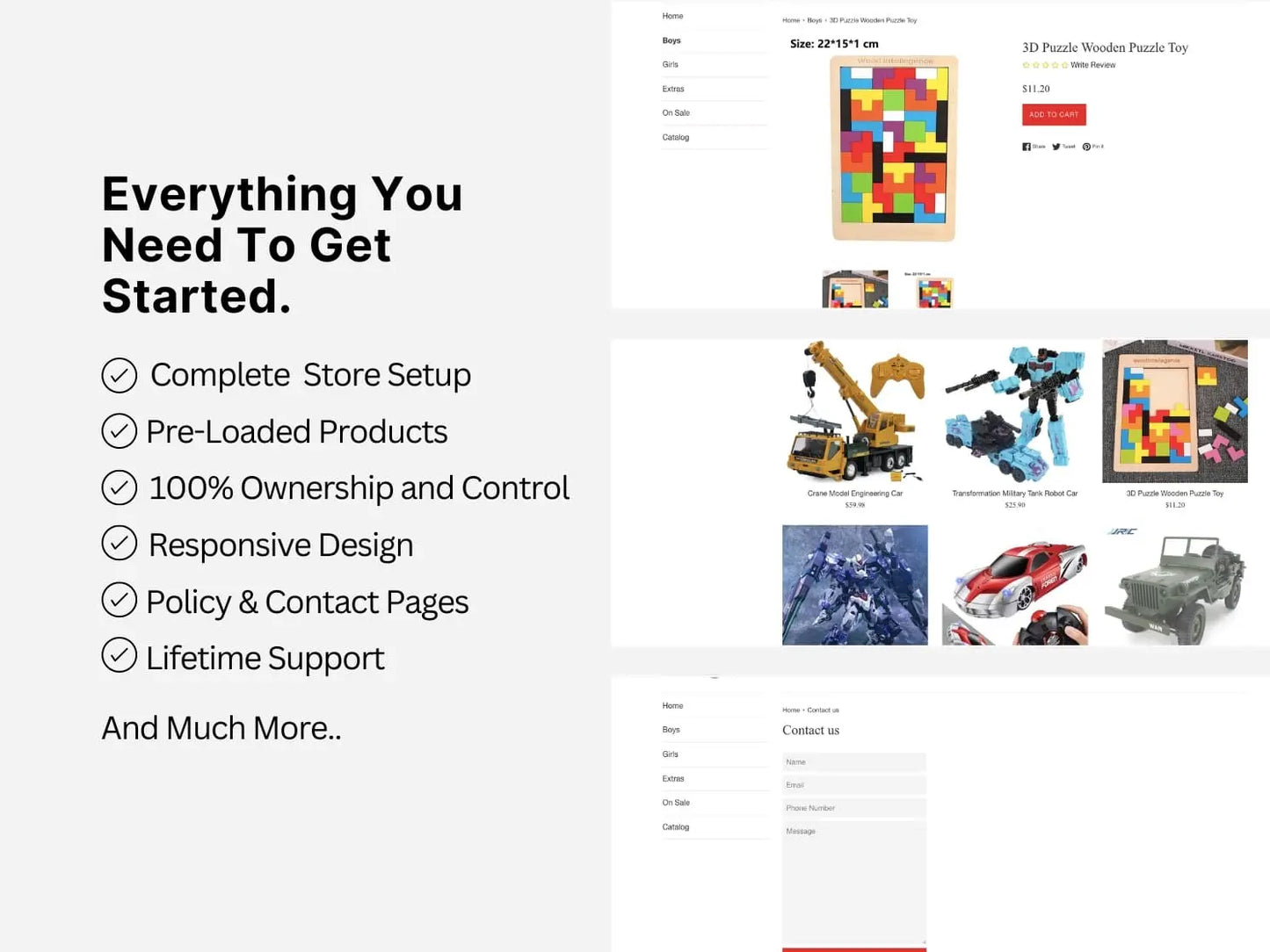 Toys Shopify Starter Dropship Store & Ecommerce Website The Stores Project