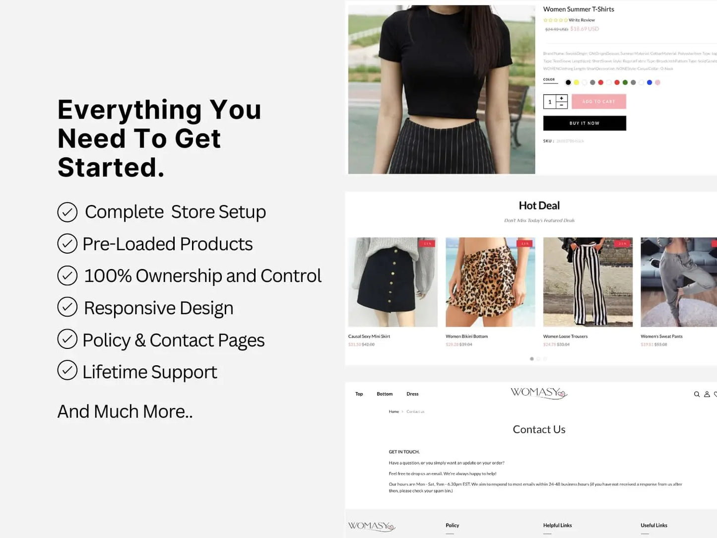 Trendy Chick Shopify Starter Dropship Store & Ecommerce Website The Stores Project
