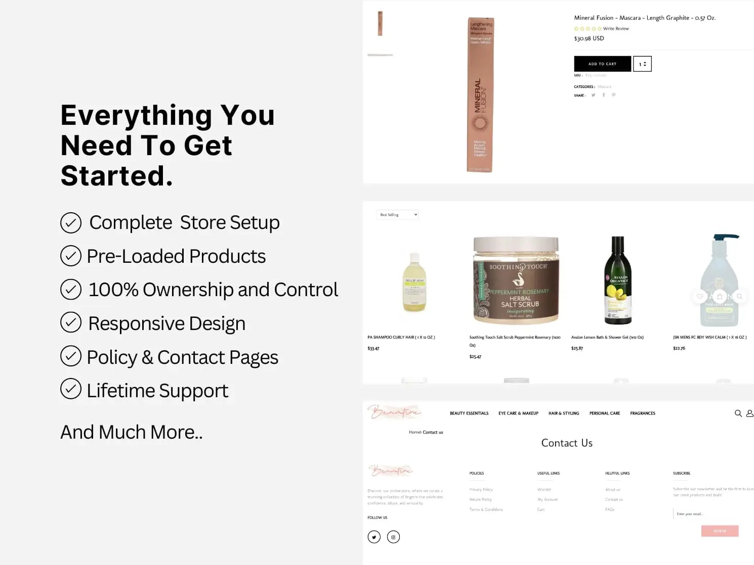 Beauty Shopify Premium Dropship Store & Ecommerce Website The Stores Project