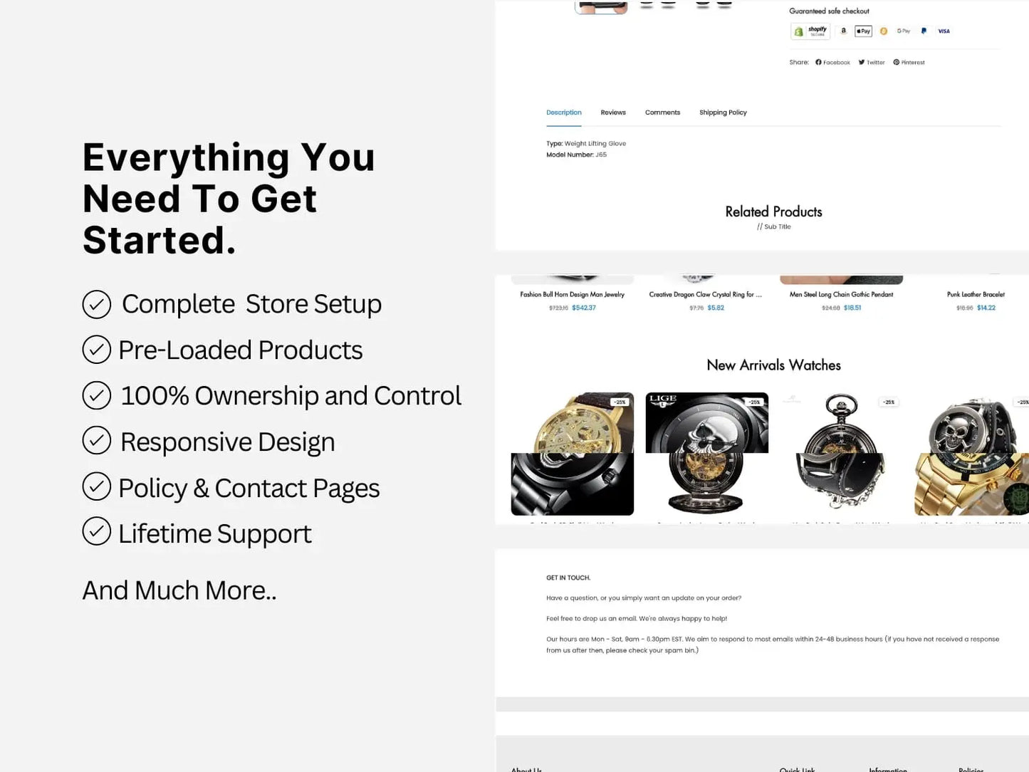 Bikers Galore Shopify Starter Dropship Store & Ecommerce Website The Stores Project