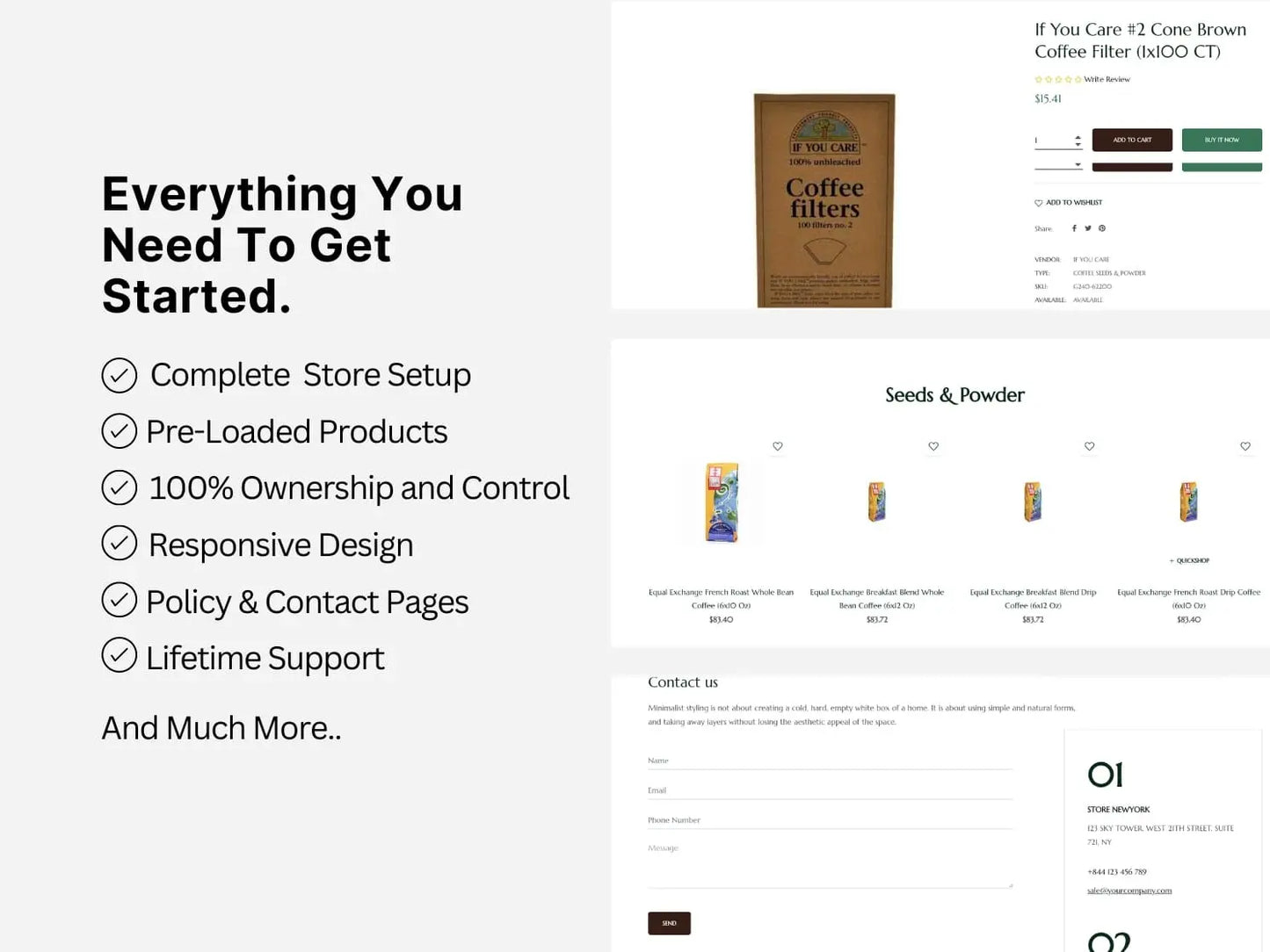 Coffee Shopify Premium Dropship Store & Ecommerce Website The Stores Project