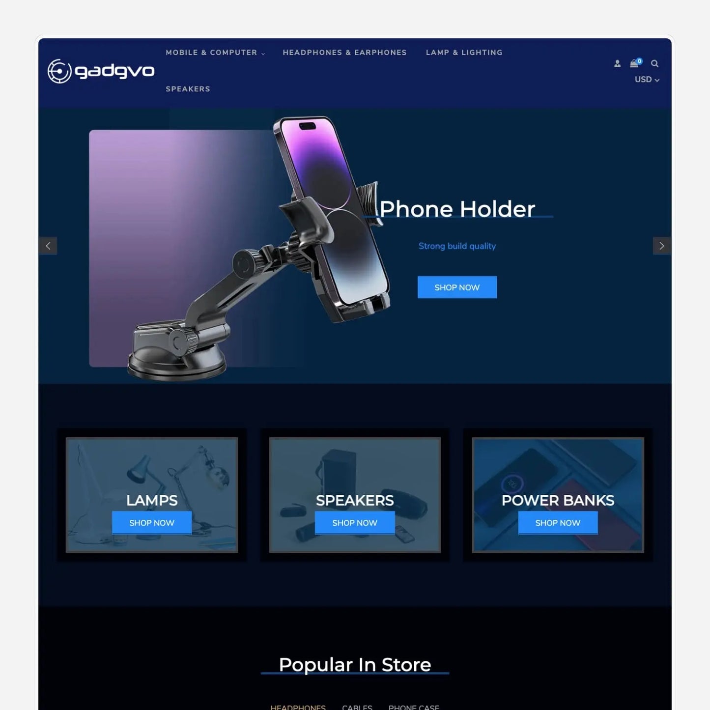 Electronics Shopify Premium Dropship Store & Ecommerce Website The Stores Project